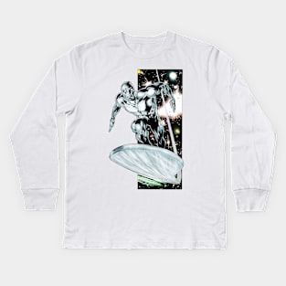 Silver Surfer Kids Long Sleeve T-Shirt